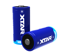 XTAR CR123A 3V 1400mAh Lithium Ion Battery - 2 Pack Batteries XTAR - BNR Industrial Automation