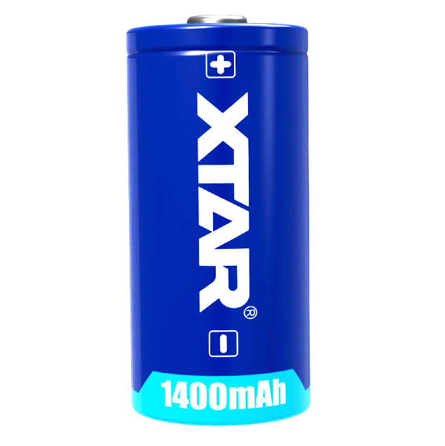 XTAR CR123A 3V 1400mAh Lithium Ion Battery - 2 Pack Batteries XTAR - BNR Industrial Automation