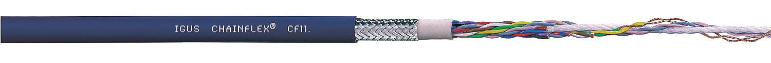 igus igus Chainflex CF11 - TPE, Oil and Microbe Resistant, PVC and Halogen Free, Twisted Pair, Shielded - BNR Industrial