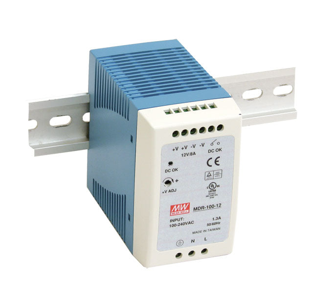 MEAN WELL MDR-100 DIN Rail PSU Power Supplies Mean Well - BNR Industrial Automation