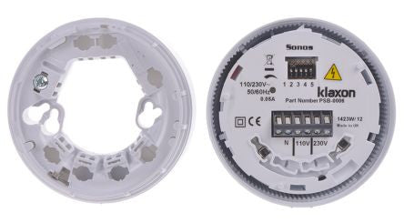 Klaxon Sonos Sounder, Up to 106dB at 1m 9-60VDC or 110/240VAC Sounder Klaxon - BNR Industrial Automation