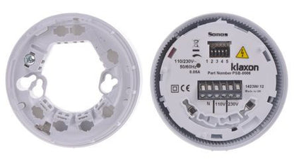 Klaxon Sonos Sounder, Up to 106dB at 1m 9-60VDC or 110/240VAC Sounder Klaxon - BNR Industrial Automation