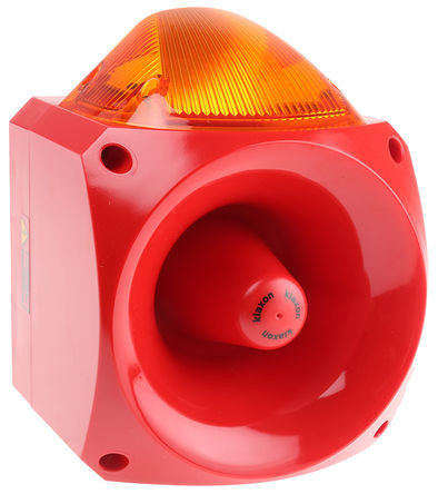 Klaxon Nexus 120 Sounder/Beacon - Xenon or LED Beacon - 120dB (typical) Sounder/Beacon Klaxon 10-60VDC Amber Xenon - BNR Industrial Automation