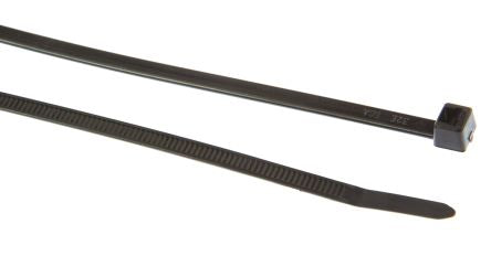 HellermannTyton UV-Resistant Cable Ties - 100pk - T Series in PA66W BLACK Cable Accessories HellermannTyton - BNR Industrial Automation