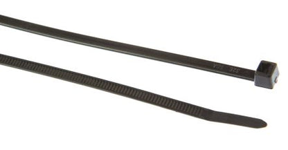 HellermannTyton UV-Resistant Cable Ties - 100pk - T Series in PA66W BLACK Cable Accessories HellermannTyton - BNR Industrial Automation