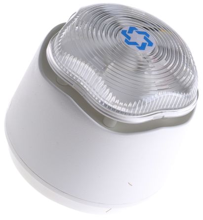 Banshee Excel Lite Sounder with Xenon Beacon Hosiden Besson Ltd White Clear Shallow Base (IP45) - BNR Industrial Automation