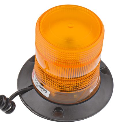 BNR 10-30VDC LED Amber Flashing Strobe Beacon with Magnetic Base - BNR Industrial