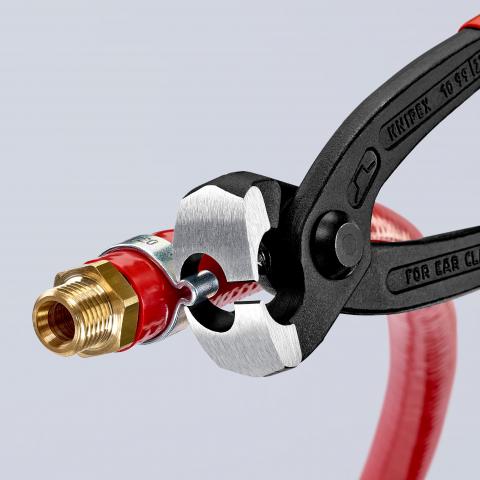 KNIPEX Ear Clamp Pliers, 220mm Overall Length - 10 99 I220 Tools KNIPEX - BNR Industrial Automation