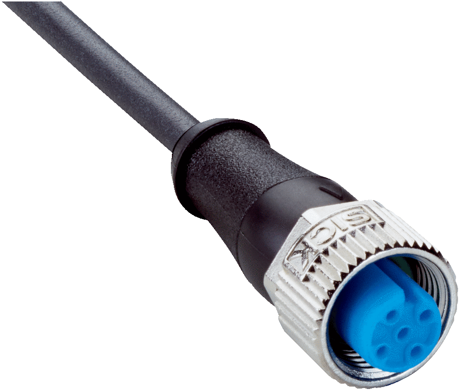 SICK M12 PUR Sensor Lead Cable for zone with oils and lubricants, drag chain operation Sensors SICK - BNR Industrial Automation