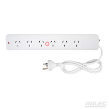 ARLEC 6 Outlet Slimline Powerboard with Surge Protector Power Board Arlec - BNR Industrial Automation