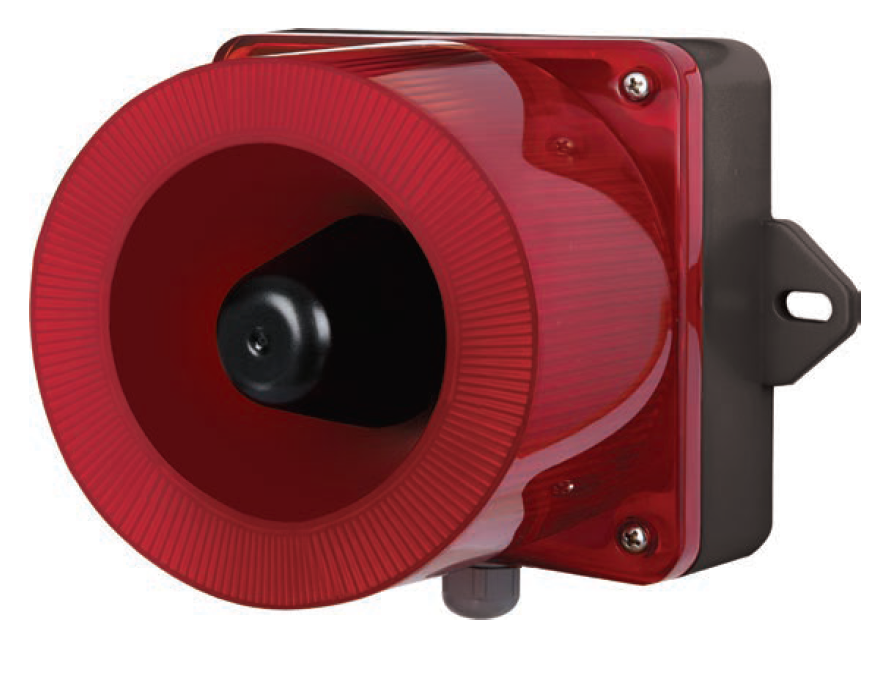 Qlight QWCD50SD 123dB Max 31 Tone Electronic Sounder/Beacon with 5ch MP3 Playback Sounder Qlight - BNR Industrial Automation