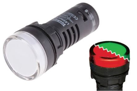 22mm IP65 Dual Colour Red/Green LED Pilot Light Indicators BNR - BNR Industrial Automation