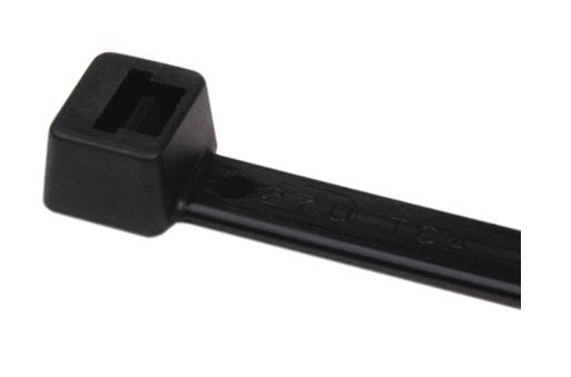 HellermannTyton UV-Resistant Cable Ties - 100pk - T Series in PA66W BLACK Cable Accessories HellermannTyton - BNR Industrial Automation