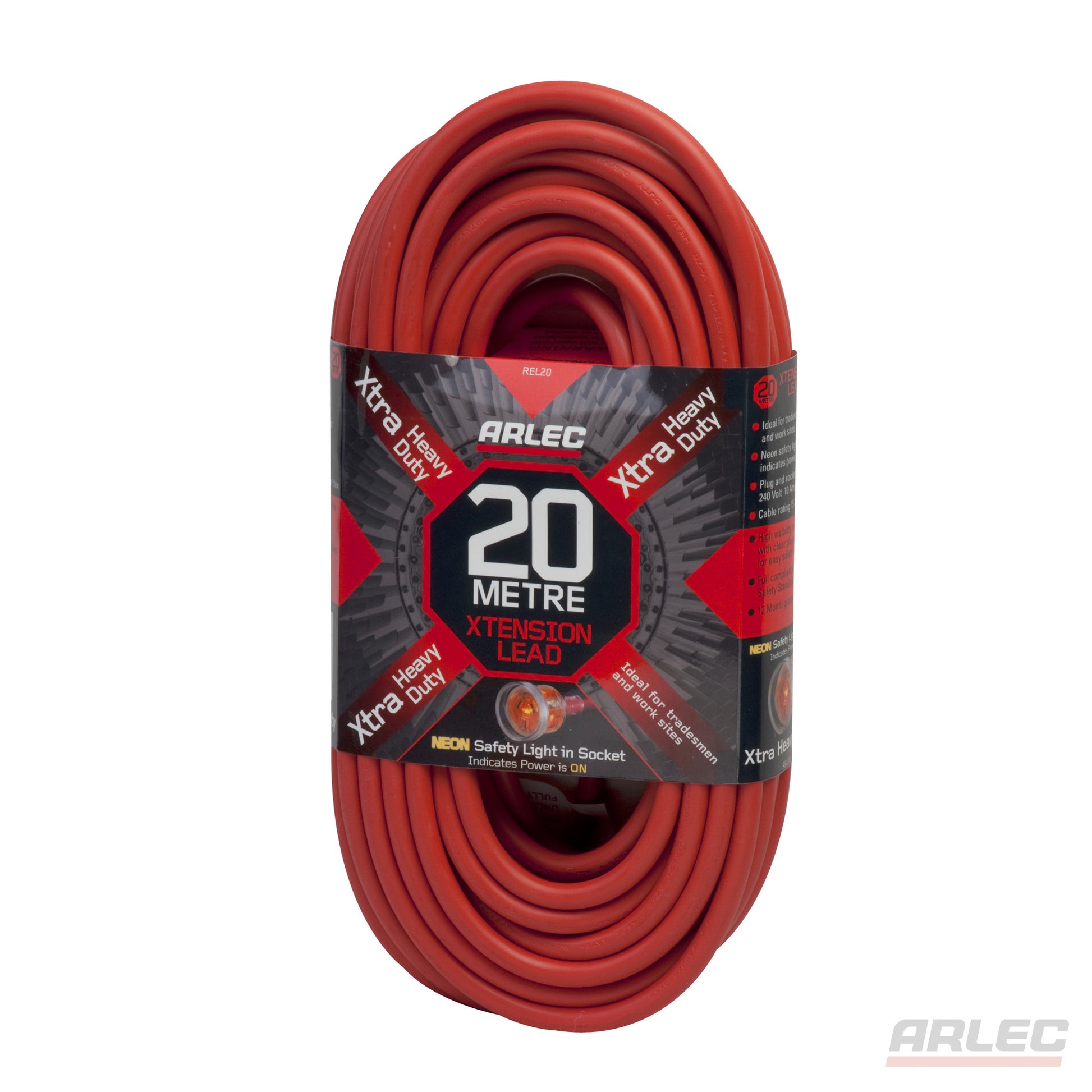 ARLEC Extra Heavy Duty - 20 Meter Extension Lead - REL20 Extension Lead Arlec - BNR Industrial Automation