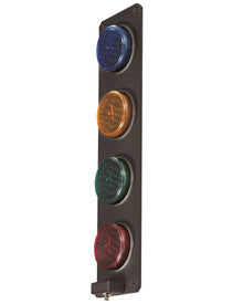 Qlight SSL400M 4 Aspect 92mm Surface Mount IP68 Metal Body LED Traffic Light Traffic Light Qlight - BNR Industrial Automation