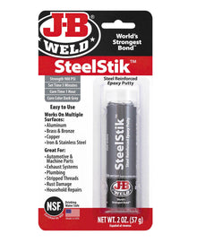 JB Weld SteelStik Epoxy Putty 57g Tube Glue Loctite - BNR Industrial Automation