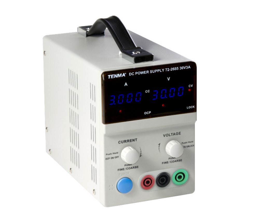 TENMA PRO 72-2685 Bench Top Power Supply, Linear, Adjustable, 1 Output, 0V-30 V, 0A-3A Power Supplies TENMA - BNR Industrial Automation