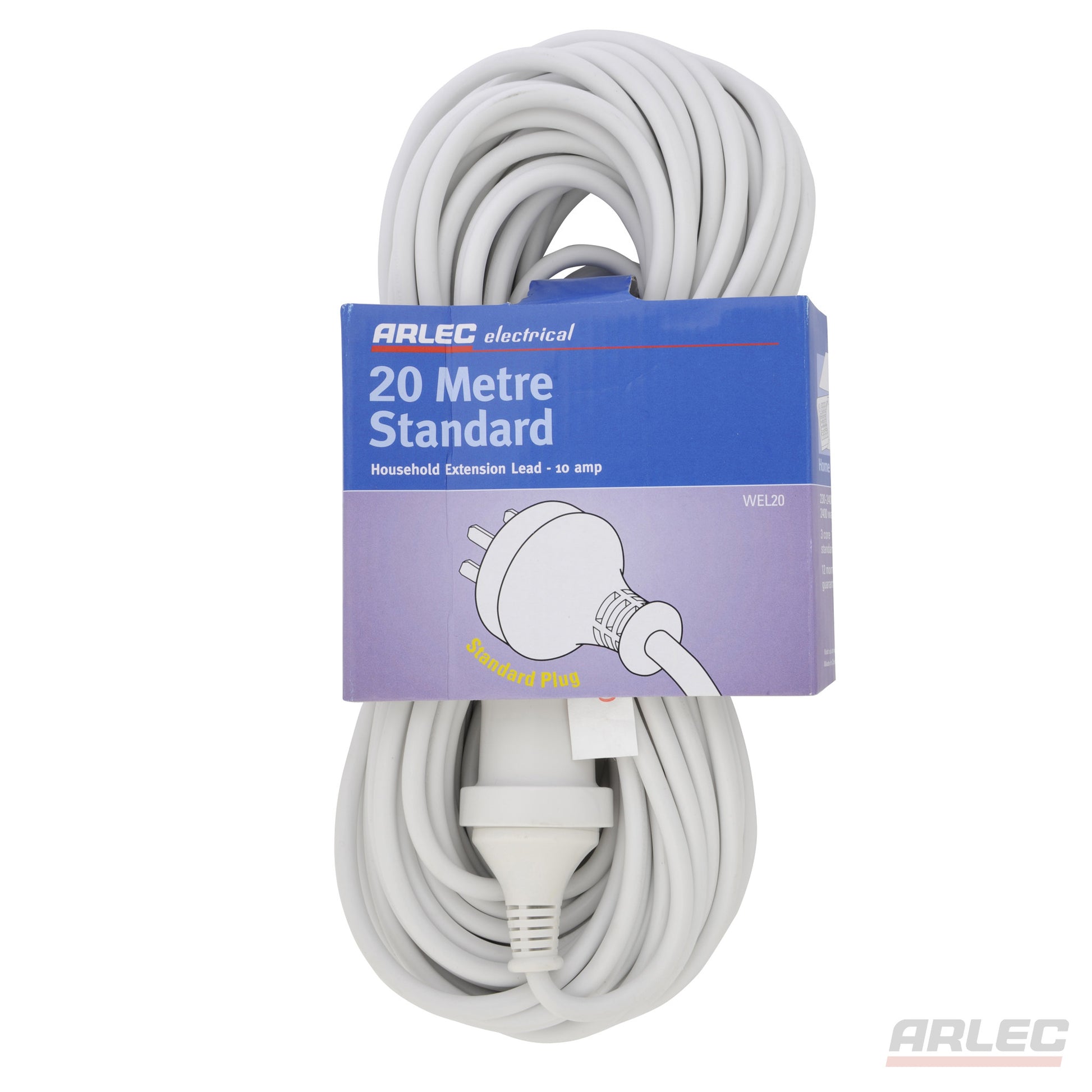 ARLEC 20 Meter Domestic Extension Lead - WEL20 Extension Lead Arlec - BNR Industrial Automation