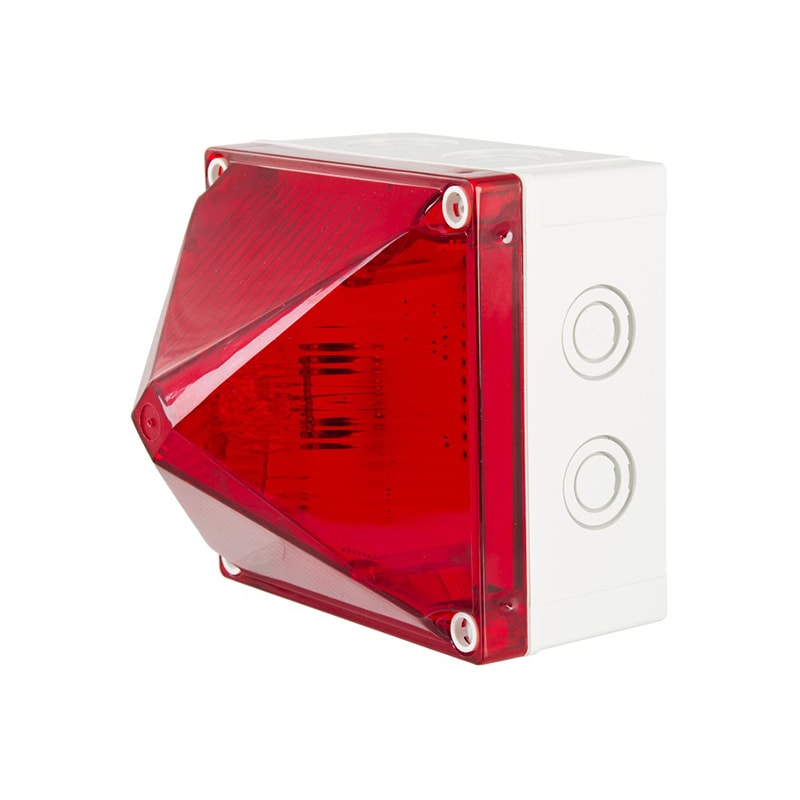 MOFLASH X700 Series 15J Xenon Beacon 230VAC Beacons MOFLASH 230VAC Red - BNR Industrial Automation