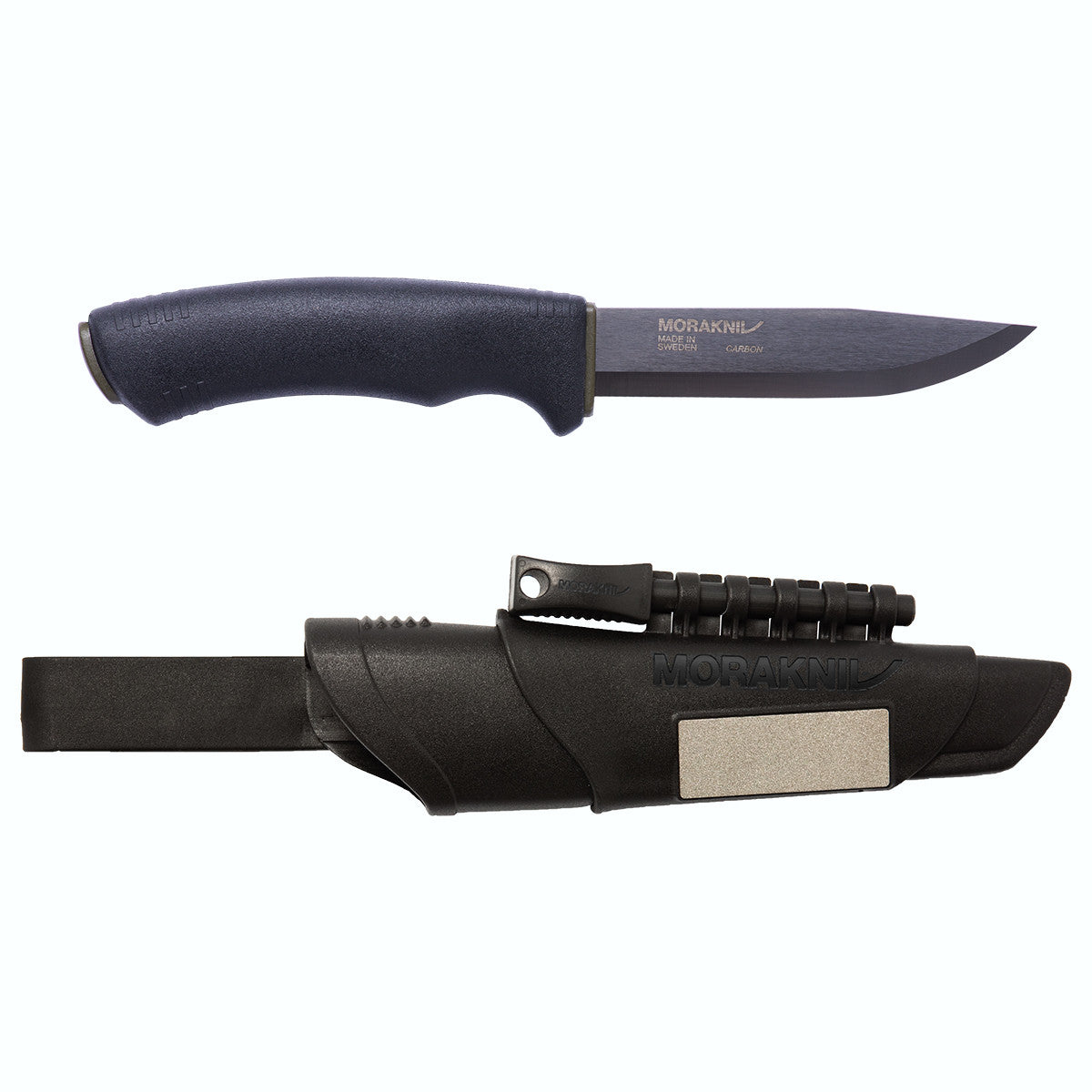 Morakniv Bushcraft Survival Black with Clam Sheath, Fire Starter and Diamond Sharpener Knives Morakniv - BNR Industrial Automation