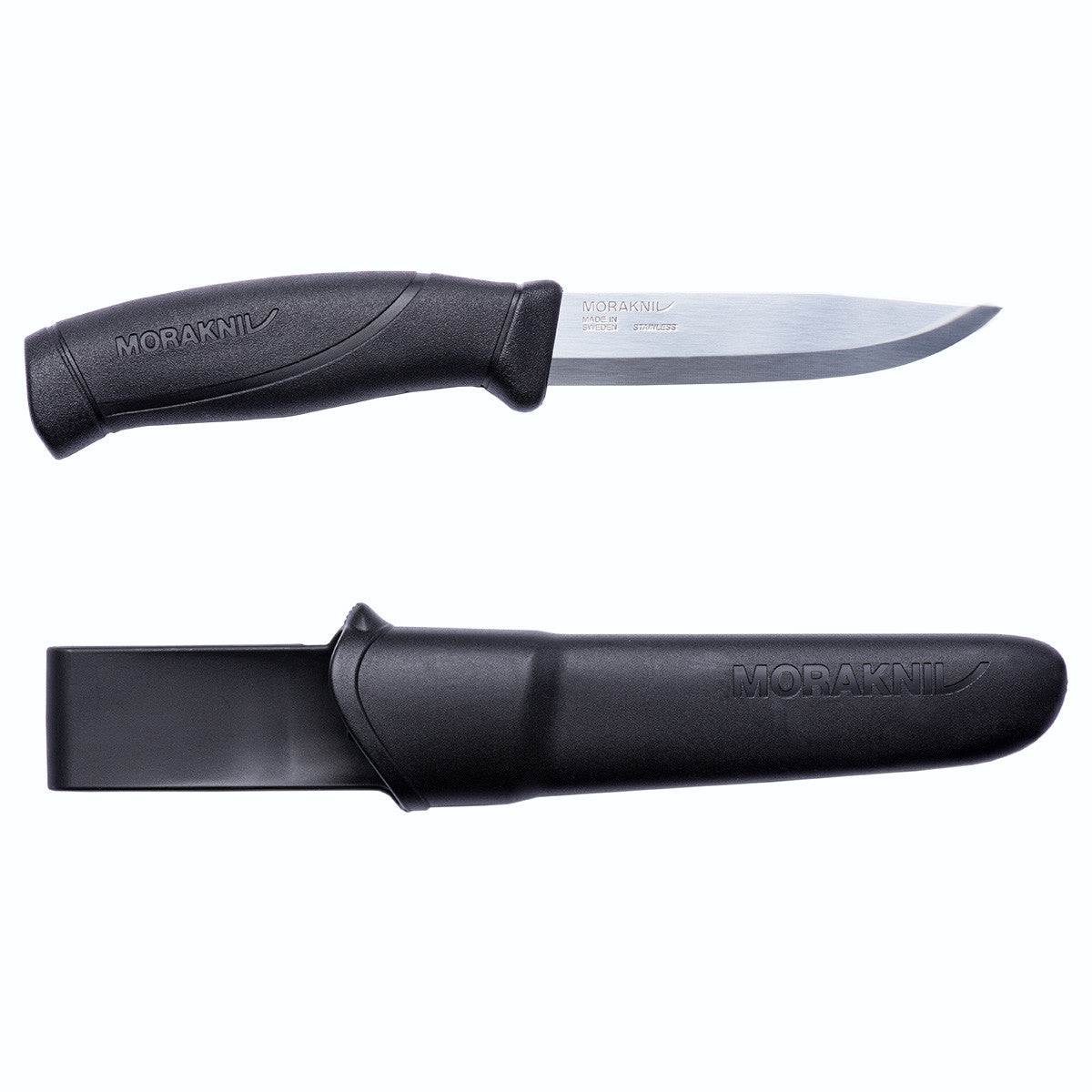 Morakniv Morakniv Companion Black Outdoor Sports Knife with Clam Sheath - BNR Industrial