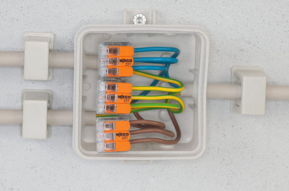 WAGO 221 Series Classic Splicing Connector Terminal Block with Operating Levers 0.14 - 4mm² and 0.14 - 6mm² Cable Accessories WAGO - BNR Industrial Automation