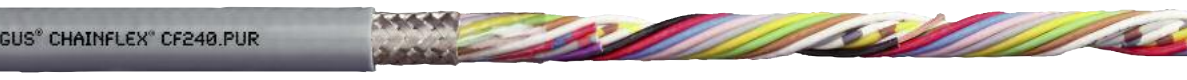 igus Chainflex CF240.PUR - Oil, Coolant and Microbe Resistant, PVC and ...