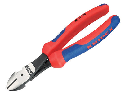 KNIPEX High Leverage Diagonal Type Wire Cutters, 200mm Overall Length - 74 02 200 Tools KNIPEX - BNR Industrial Automation