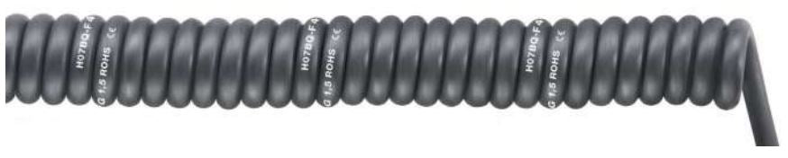 LAPP KABEL LAPP KABEL SPIRAL H07BQ-F Robust Black PUR Spiral Cable - BNR Industrial