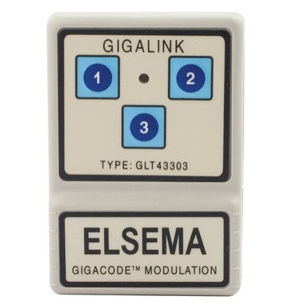 ELSEMA GLT 433MHz GIGALINK™ Series Remote Controls Wireless ELSEMA GLT43303 - 3 Channel Remote - BNR Industrial Automation