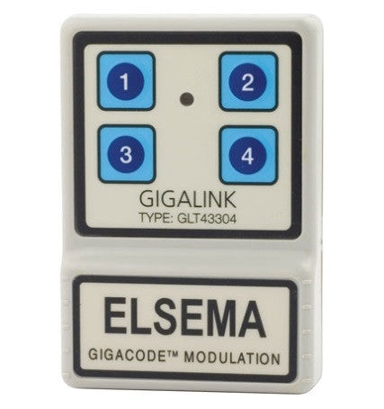 ELSEMA GLT 433MHz GIGALINK™ Series Remote Controls Wireless ELSEMA GLT43304 - 4 Channel Remote - BNR Industrial Automation