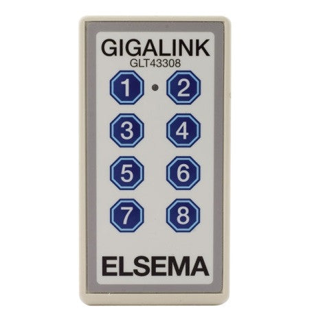 ELSEMA GLT 433MHz GIGALINK™ Series Remote Controls Wireless ELSEMA GLT43308 - 8 Channel Remote - BNR Industrial Automation