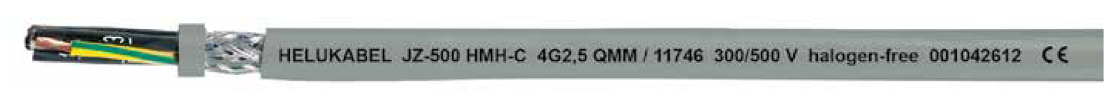 HELUKABEL HELUKABEL JZ-500 HMH-C Sheilded Control Cable, Halogen Free, Extremely Fire Resistant, Oil Resistant, EMC Screened - BNR Industrial