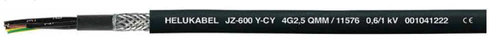 HELUKABEL HELUKABEL JZ-600 Y-CY Screened Control Cable, Extensively Oil Resistant, Flame Retardant, UV Resistant - BNR Industrial