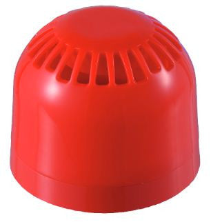 Klaxon Sonos Sounder, Up to 106dB at 1m 9-60VDC or 110/240VAC Sounder Klaxon 9-60VDC Red Shallow Base - BNR Industrial Automation