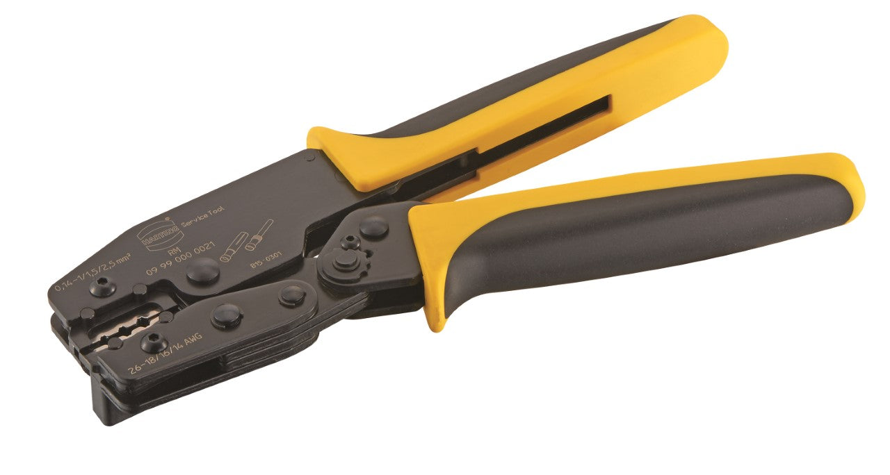 HARTING Han Ratchet Crimp Tool with Locator 09990000021 - Han D®: 0.14-1.5mm², Han E®: 0.5-2.5mm² Tools HARTING - BNR Industrial Automation